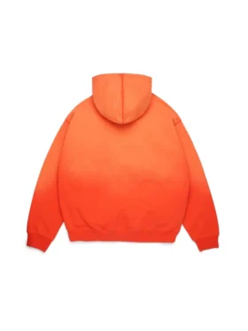 Peace Wreath Knockout-hoodie met rits, oranje