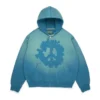 Peace Wreath Knockout Zip Hoodie Blauw
