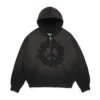 Peace Wreath Knockout Zip-hoodie zwart