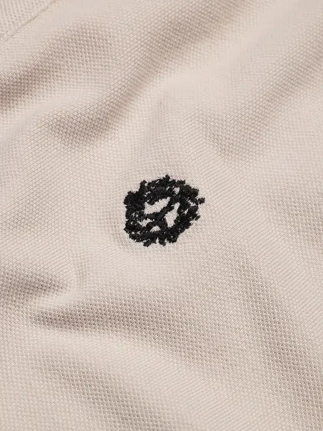 Peace Wreath-polo, crèmekleurig
