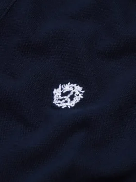 Peace Wreath-polo marineblauw