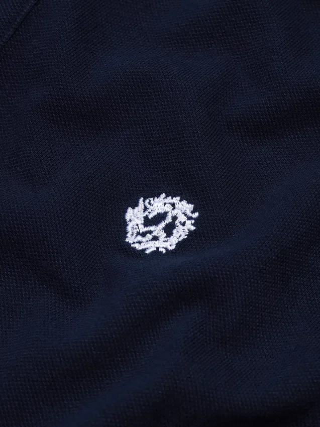 Peace Wreath-polo marineblauw