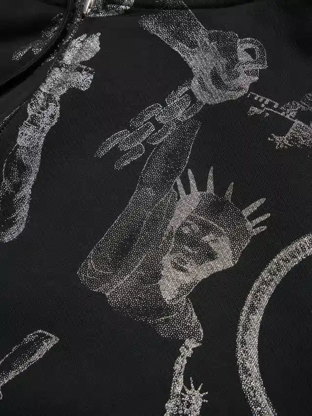 Plates Zip-hoodie
