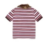 Polo met panterbontkraag, rood