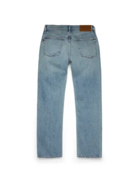 Rechte Denim-broek, lichte wassing
