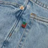 Rechte Denim-broek, lichte wassing