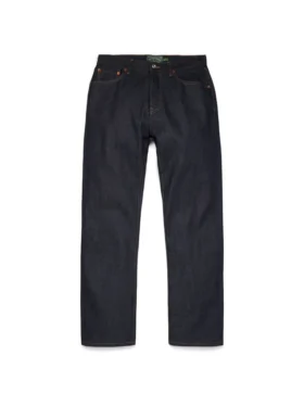 Rechte denimbroek met selvedge