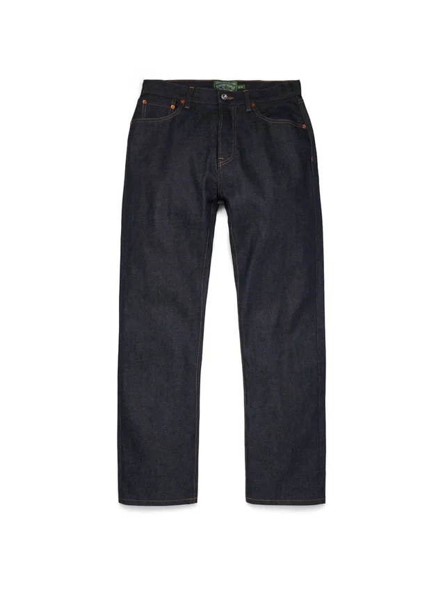 Rechte denimbroek met selvedge