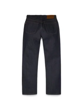 Rechte denimbroek met selvedge