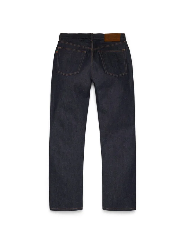 Rechte denimbroek met selvedge
