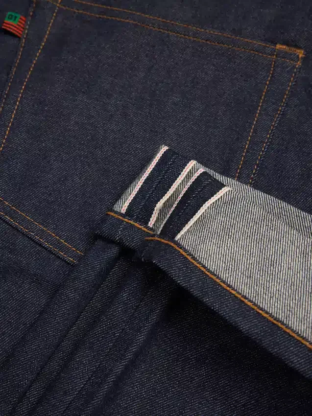Rechte denimbroek met selvedge