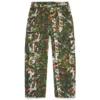 Seizoensgebonden cargobroek, groen camouflage