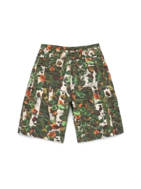 Seizoensgebonden cargoshort in camouflage