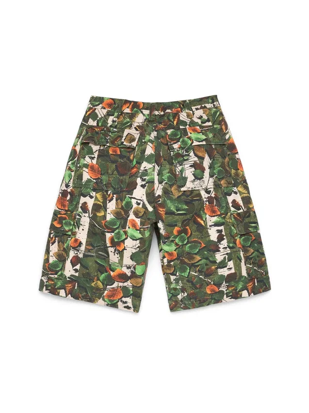 Seizoensgebonden cargoshort in camouflage