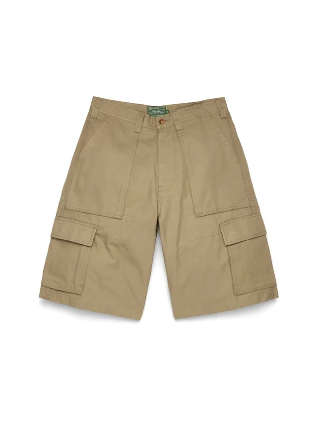 Seizoensgebonden cargoshort in tan