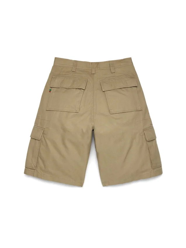 Seizoensgebonden cargoshort in tan