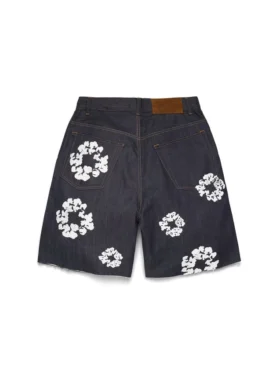 Selvedge Cotton Wreath Denimshort