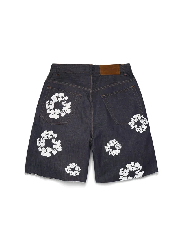 Selvedge Cotton Wreath Denimshort