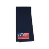 Sjaal met pan-Afrikaanse vlag en kransen, marineblauw