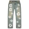Straight Cotton Wreath-denimbroek met ‘Dirty Wash’-effect