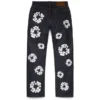 Straight Cotton Wreath-denimbroek met selvedge