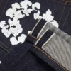 Straight Cotton Wreath-denimbroek met selvedge
