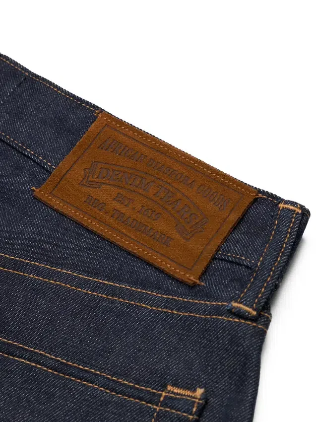 Baggy Cotton Wreath Denim Pant Selvedge