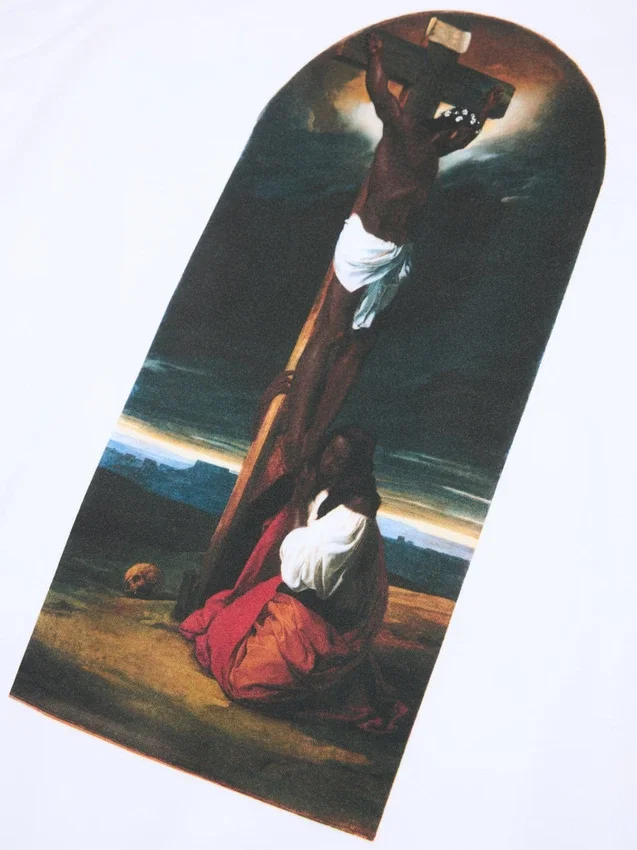 T-shirt ‘St. Mary Magdalene at the Foot of the Cross’ – Wit