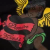 Zwarte Cherub-hoodie, zwart