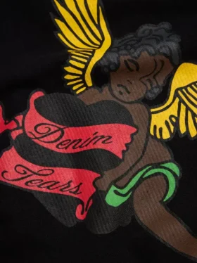 Zwarte Cherub-hoodie, zwart